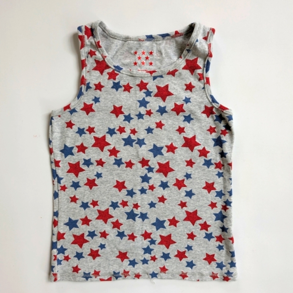 Starry Kids Tank Top - Gray, Red, and Blue